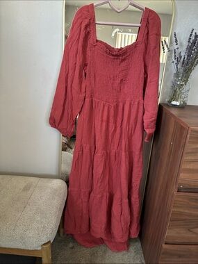 BeachLunchlounge Open Back Ladies Midi Dress
